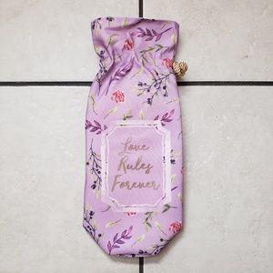NWT Lavender and Floral Wine Bottle Bag